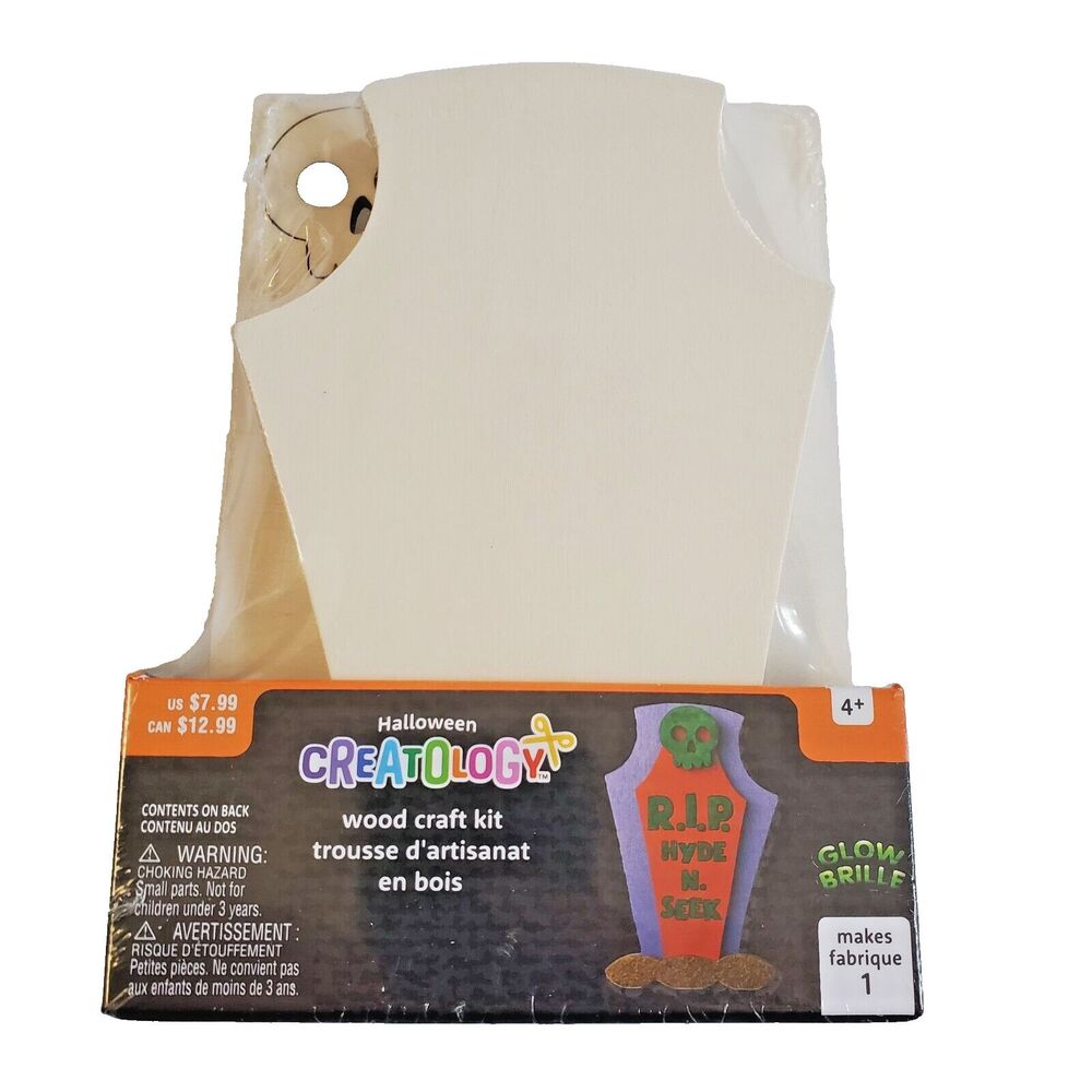 Creatology Halloween Wood Tombstone Craft Kit DIY Kids Art Paint Project Makes 1